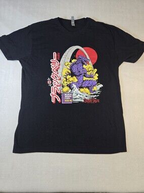 Godzilla Japanese Inspired St. Louis Arch Edible Cannabis Promo T-Shirt Sz Large